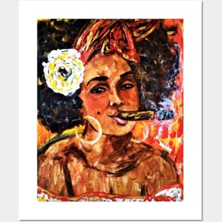 Cigar lady Posters and Art